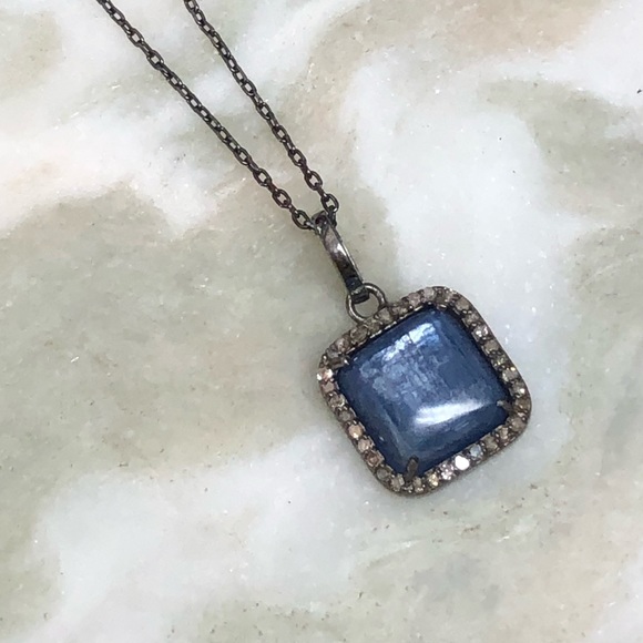 ADORINA RHODIUM DIAMOND PENDANT NECKLACE - Picture 3 of 8